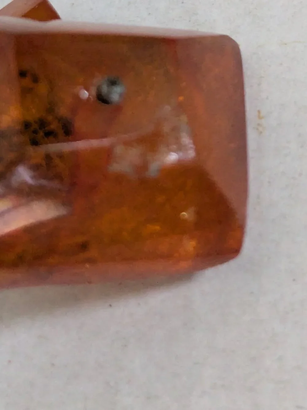 Antique Rectangular Baltic Amber Cuff Links